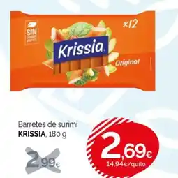 Condis KRISSIA Barretes de surimi oferta