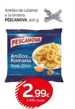 Condis PESCANOVA Anelles de calamar a la romana oferta