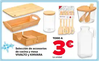 VIVALTO y KINVARA Selección de accesorios de cocina y mesa