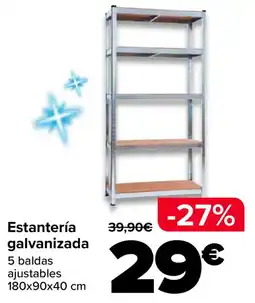 Carrefour Estantería galvanizada oferta