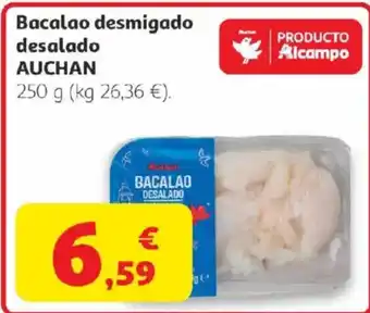 AUCHAN Bacalao desmigado desalado
