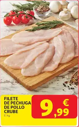 Alcampo Filete de pechuga de pollo crube oferta
