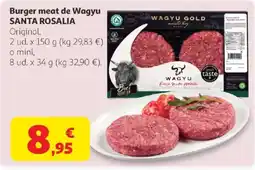 Alcampo SANTA ROSALIA Burger meat de Wagyu oferta