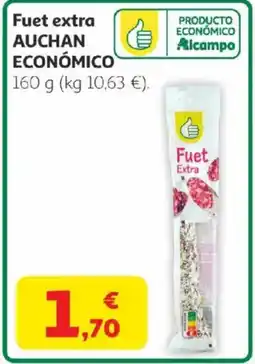 Alcampo AUCHAN Fuet extra económico oferta