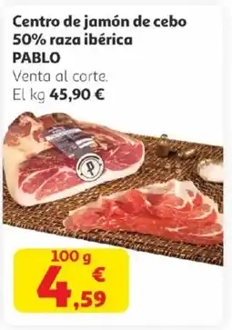 Alcampo PABLO Centro de jamón de cebo 50% raza ibérica oferta