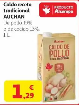 Alcampo AUCHAN Caldo receta tradicional oferta