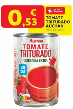 Alcampo AUCHAN Tomate triturado oferta