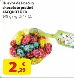 Alcampo JACQUOT RED Huevos de Pascua chocolate praliné oferta