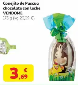 Alcampo VENDOME Conejito de Pascua chocolate con leche oferta