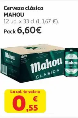Alcampo MAHOU Cerveza clásica oferta