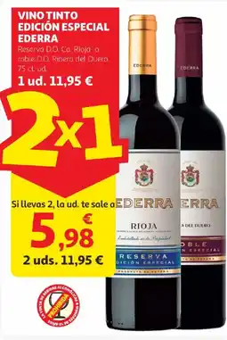 Alcampo EDERRA Vino tinto edición especial oferta