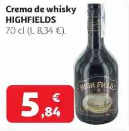 Alcampo HIGHFIELDS Crema de whisky oferta