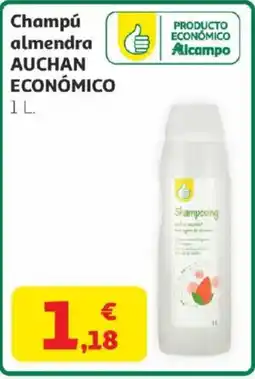 Alcampo AUCHAN Champú almendra económico oferta