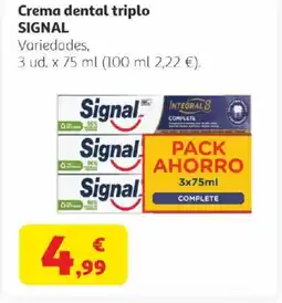 Alcampo SIGNAL Crema dental triplo oferta