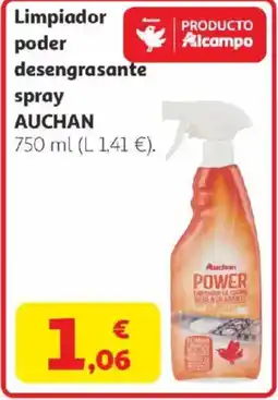 Alcampo AUCHAN Limpiador poder Alcampo desengrasante spray oferta