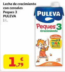 Alcampo PULEVA Leche de crecimiento con cereales Peques 3 oferta