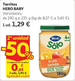 Alcampo HERO BABY Tarritos oferta
