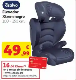 Alcampo ASALVO Elevador Xtrem negro oferta