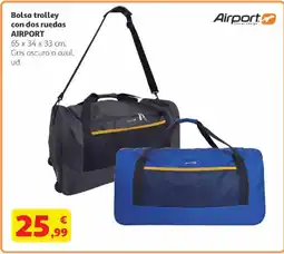 Alcampo AIRPORT Bolsa trolley con dos ruedas oferta