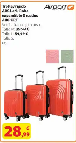 Alcampo AIRPORT Trolley rígido ABS Lock Boho expandible 8 ruedas oferta