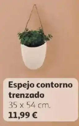 Alcampo Espejo contorno trenzado oferta