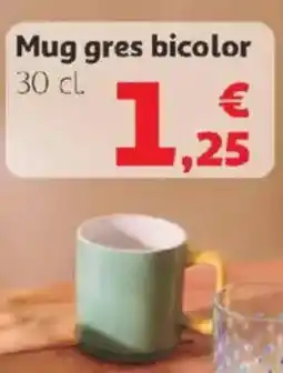 Alcampo Mug gres bicolor oferta