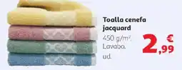 Alcampo Toalla cenefa jacquard oferta