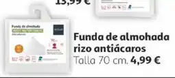 Alcampo Funda de almohada rizo antiácaros oferta
