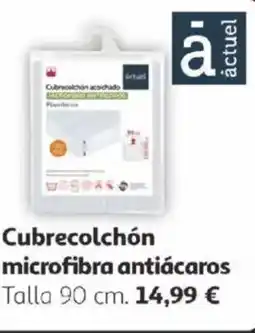 Alcampo Cubrecolchón microfibra antiácaros oferta