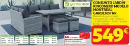 Alcampo GARDENSTAR Conjunto jardín rinconero modelo montreal oferta