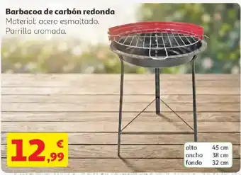 Alcampo Barbacoa de carbón redonda oferta