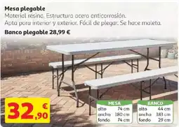 Alcampo Mesa plegable oferta