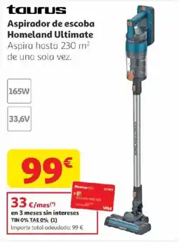 Alcampo TAURUS Aspirador de escoba Homeland Ultimate oferta