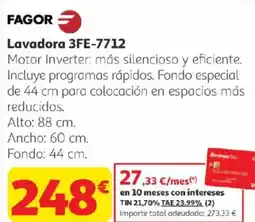 Alcampo FAGOR Lavadora 3FE-7712 oferta