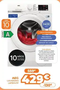 Pascual Martí AEG Lavadora l6fb1147p oferta