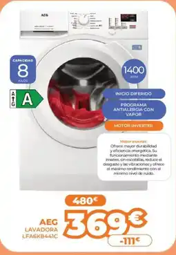 Pascual Martí AEG Lavadora lfa6k8441c oferta