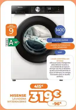 Pascual Martí HISENSE Lavadora wf3s9043bw3 oferta