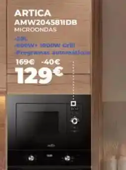 Pascual Martí ARTICA Amw2045811db microondas oferta