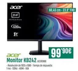 PCBox ACER Monitor KB242 ACER3890 oferta