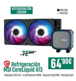 PCBox Refrigeración MSI CoreLiquid A13 oferta