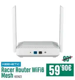 PCBox KEENETIC Racer Router WiFi6 59'90€ Mesh oferta
