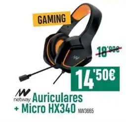 PCBox Auriculares +Micro HX340 NW3665 oferta
