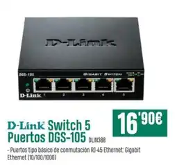 PCBox D-LINK Switch 5 Puertos DGS-105 DLIN388 oferta
