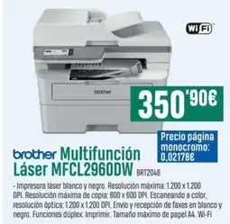 PCBox BROTHER Multifunción Láser MFCL2960DW BRT2046 oferta