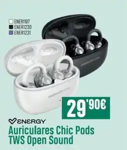 PCBox ENERGY Auriculares Chic Pods TWS Open Sound oferta