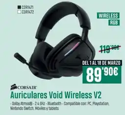 PCBox CORSAIR Auriculares Void Wireless V2 oferta