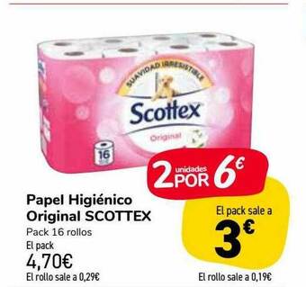 Carrefour Market Papel Higiénico Original Scottex oferta