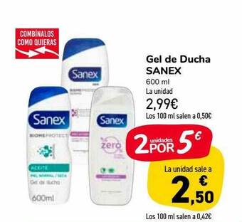 Carrefour Market Gel De Ducha Sanex oferta