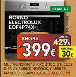 Expert Horno Electrolux Eof4p74x oferta