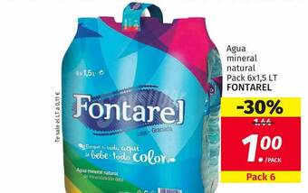 Maskom Supermercados Agua Mineral Natural Fontarel oferta